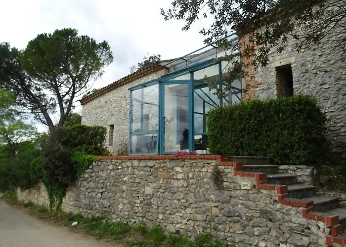 Mas En Pierres Seches Avec Piscine Lussan (Gard)